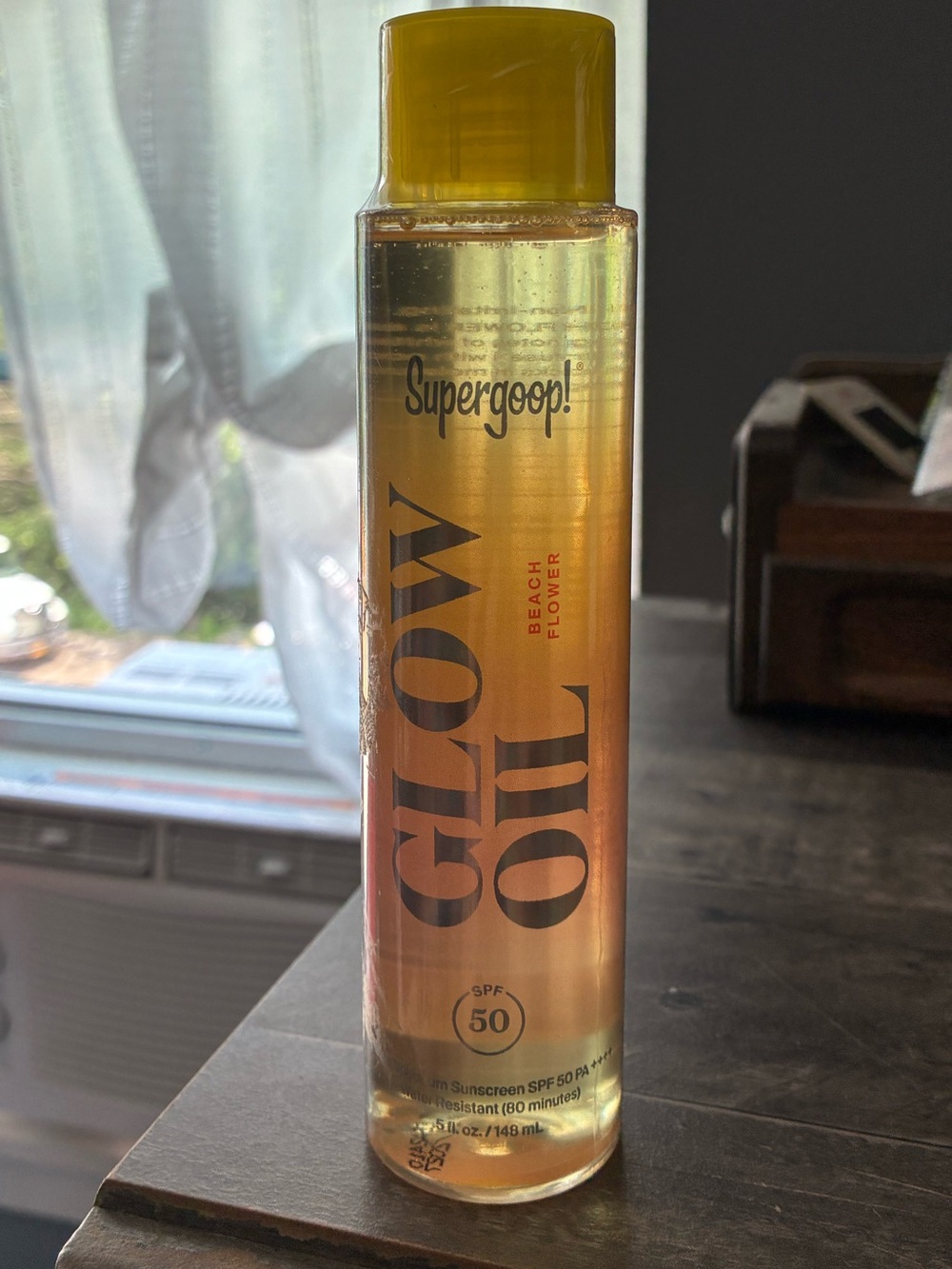 Supergoop! Glow Oil SPF 50 — Yellow Gold Bottle